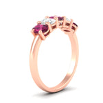 Load image into Gallery viewer, 1.5-ct.-pink-sapphire-five-stone-anniversary-band-in-rose-gold-fdwb8008ovgsadrpiangle2-1.50ct-nl-rg.jpg