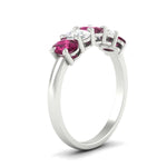 Load image into Gallery viewer, 1.5-ct.-pink-sapphire-five-stone-anniversary-band-in-white-gold-fdwb8008ovgsadrpiangle2-1.50ct-nl-wg.jpg