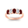 Load image into Gallery viewer, 1.5-ct.-ruby-five-stone-anniversary-band-in-rose-gold-fdwb8008ovgrudrangle5-1.50ct-nl-rg.jpg