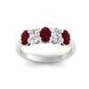 Load image into Gallery viewer, 1.5-ct.-ruby-five-stone-anniversary-band-in-white-gold-fdwb8008ovgrudrangle5-1.50ct-nl-wg.jpg