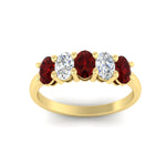 Load image into Gallery viewer, 1.5-ct.-ruby-five-stone-anniversary-band-in-yellow-gold-fdwb8008ovgrudrangle5-1.50ct-nl-yg.jpg