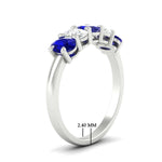 Load image into Gallery viewer, 1.5-ct.-sapphire-five-stone-anniversary-band-in-white-gold-fdwb8008ovgsablangle2-1.50ct-nl-wg-hw.jpg