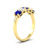 Load image into Gallery viewer, 1.5-ct.-sapphire-five-stone-anniversary-band-in-yellow-gold-fdwb8008ovgsablangle2-1.50ct-nl-yg.jpg