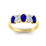 Load image into Gallery viewer, 1.5-ct.-sapphire-five-stone-anniversary-band-in-yellow-gold-fdwb8008ovgsablangle5-1.50ct-nl-yg.jpg