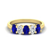 Load image into Gallery viewer, 1.5-ct.-sapphire-five-stone-anniversary-band-in-yellow-gold-fdwb8008ovgsablsleep-1.50ct-nl-yg.jpg