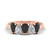 Load image into Gallery viewer, 1.50-carat-5-stone-classic-wedding-band-black-diamond-teardrop-in-rose-gold-fdwb8008peblacksleep-1.50ct-nl-rg.jpg