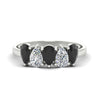 Load image into Gallery viewer, 1.50-carat-5-stone-classic-wedding-band-black-diamond-teardrop-in-white-gold-fdwb8008peblacksleep-1.50ct-nl-wg.jpg