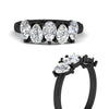 Load image into Gallery viewer, 1.50-carat-5-stone-classic-wedding-band-diamond-teardrop-in-black-gold-fdwb8008peangle3-1.50ct-nl-bg