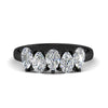 Load image into Gallery viewer, 1.50-carat-5-stone-classic-wedding-band-diamond-teardrop-in-black-gold-fdwb8008pesleep-1.50ct-nl-bg