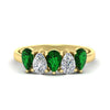 Load image into Gallery viewer, 1.50-carat-5-stone-classic-wedding-band-emerald-teardrop-in-yellow-gold-fdwb8008pegemgrsleep-1.50ct-nl-yg.jpg