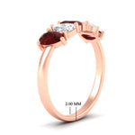 Load image into Gallery viewer, 1.50-carat-5-stone-classic-wedding-band-ruby-teardrop-in-rose-gold-fdwb8008pegrudrangle2-1.50ct-nl-rg-hw.jpg