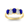 Load image into Gallery viewer, 1.50-carat-5-stone-classic-wedding-band-sapphire-teardrop-in-yellow-gold-fdwb8008pegsablangle5-1.50ct-nl-yg.jpg