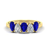 Load image into Gallery viewer, 1.50-carat-5-stone-classic-wedding-band-sapphire-teardrop-in-yellow-gold-fdwb8008pegsablsleep-1.50ct-nl-yg.jpg