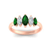 Load image into Gallery viewer, 1.50-carat-5-stone-marquise-emerald-wedding-band-in-rose-gold-fdwb8008mqgemgrangle5-1.50ct-nl-rg.jpg