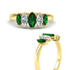 Load image into Gallery viewer, 1.50-carat-5-stone-marquise-emerald-wedding-band-in-yellow-gold-fdwb8008mqgemgrangle3-1.50ct-nl-yg.jpg