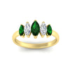 Load image into Gallery viewer, 1.50-carat-5-stone-marquise-emerald-wedding-band-in-yellow-gold-fdwb8008mqgemgrangle5-1.50ct-nl-yg.jpg