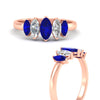 Load image into Gallery viewer, 1.50-carat-5-stone-marquise-sapphire-wedding-band-in-rose-gold-fdwb8008mqgsablangle3-1.50ct-nl-rg.jpg