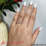 Load image into Gallery viewer, 1.50-carat-basket-5-asscher-cut-wedding-ring-in-14k-rose-gold-FD10118B-3