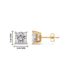 Load image into Gallery viewer, Princess Cut Diamond Stud Earring