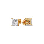 Load image into Gallery viewer, Princess Cut Diamond Stud Earring