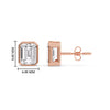 Load image into Gallery viewer, 1.50-carat-bezel-stud-earring-emerald-diamond-in-rose-gold-FD-EAR10516EMANGLE2-1.50CT-NL-RG-HW.jpg?v=1764054158