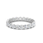 Load image into Gallery viewer, 1.50 Ct Round Cut Diamond Single Prong Eternity Ring