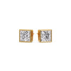 Load image into Gallery viewer, Stylish Princess Bezel Diamond Studs