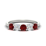 Load image into Gallery viewer, 1.50-carat-five-stone-diamond-and-ruby-wedding-band-in-white-gold-FDENS141ROBGRUDRANGLE3-1.50CT-NL-WG
