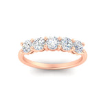 Load image into Gallery viewer, 1.50-carat-five-stone-diamond-wedding-band-in-rose-gold-FDENS141ROBANGLE3-1.50CT-NL-RG
