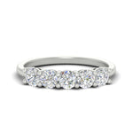 Load image into Gallery viewer, 1.50-carat-five-stone-diamond-wedding-band-in-white-gold-FDENS141ROBANGLE3-1.50CT-NL-WG