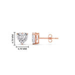 Load image into Gallery viewer, Heart Shaped 3 Prong Basket Stud Earring