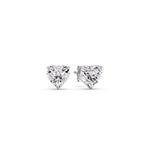 Load image into Gallery viewer, Heart Shaped 3 Prong Basket Stud Earring