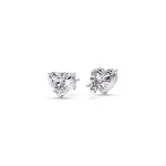 Load image into Gallery viewer, Heart Shaped 3 Prong Basket Stud Earring