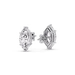 Load image into Gallery viewer, Marquise Diamond 6 Prong Stud Earrings Half Carat
