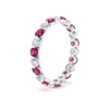 Load image into Gallery viewer, 1.50 Ct Round Cut Diamond Single Prong Eternity Ring
