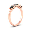 Load image into Gallery viewer, 1.50-carat-princess-cut-five-stone-black-diamond-wedding-ring-in-rose-gold-fdwb8008prblackangle2-1.50ct-nl-rg.jpg