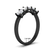 Load image into Gallery viewer, 1.50-carat-princess-cut-five-stone-diamond-wedding-ring-in-black-gold-fdwb8008prangle2-1.50ct-nl-bg-hw.jpg