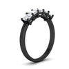 Load image into Gallery viewer, 1.50-carat-princess-cut-five-stone-diamond-wedding-ring-in-black-gold-fdwb8008prangle2-1.50ct-nl-bg.jpg