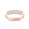 Load image into Gallery viewer, 1.50-carat-princess-cut-five-stone-diamond-wedding-ring-in-rose-gold-fdwb8008prangle5-1.50ct-nl-rg.jpg