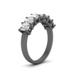 Load image into Gallery viewer, 1.50-carat-radiant-cut-7-stone-diamond-wedding-band-in-black-gold-FD8008RABANGLE2-1.50CT-NL-BG