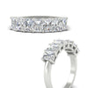 Load image into Gallery viewer, 1.50-carat-radiant-cut-7-stone-diamond-wedding-band-in-white-gold-FD8008RABANGLE3-1.50CT-NL-WG