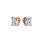 Load image into Gallery viewer, Radiant Diamond Basket Stud Earring