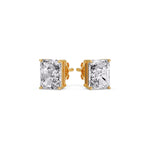 Load image into Gallery viewer, Radiant Diamond Basket Stud Earring