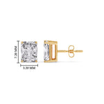 Load image into Gallery viewer, Radiant Diamond Basket Stud Earring
