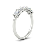 Load image into Gallery viewer, 1.50-carat-round-5-stone-diamond-wedding-ring-in-white-gold-FDENS141ROBANGLE2-1.50CT-NL-WG