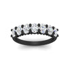 Load image into Gallery viewer, 1.50-carat-seven-stone-oval-diamond-anniversary-band-in-black-gold-fdwb8008ovangle5-1.50ct-nl-bg