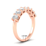 Load image into Gallery viewer, 1.50-carat-seven-stone-oval-diamond-anniversary-band-in-rose-gold-fdwb8008ovangle2-1.50ct-nl-rg-hw