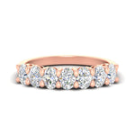 Load image into Gallery viewer, 1.50-carat-seven-stone-oval-diamond-anniversary-band-in-rose-gold-fdwb8008ovsleep-1.50ct-nl-rg