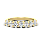 Load image into Gallery viewer, 1.50-carat-seven-stone-oval-diamond-anniversary-band-in-yellow-gold-fdwb8008ovsleep-1.50ct-nl-yg