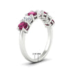 Load image into Gallery viewer, 1.50-carat-seven-stone-oval-pink-sapphire-anniversary-band-in-white-gold-fdwb8008ovgsadrpiangle2-1.50ct-nl-wg-hw
